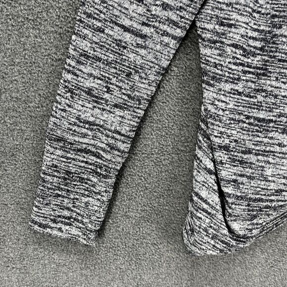 Athleta Cardigan Womens Small Gray Drape Pose Wrap Marled Open Front Knit - Picture 7 of 16